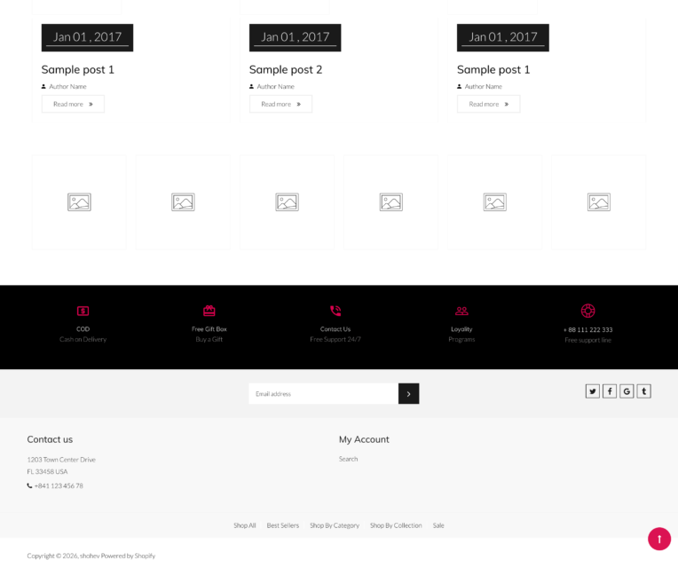 Shopify theme with wishlist and compare