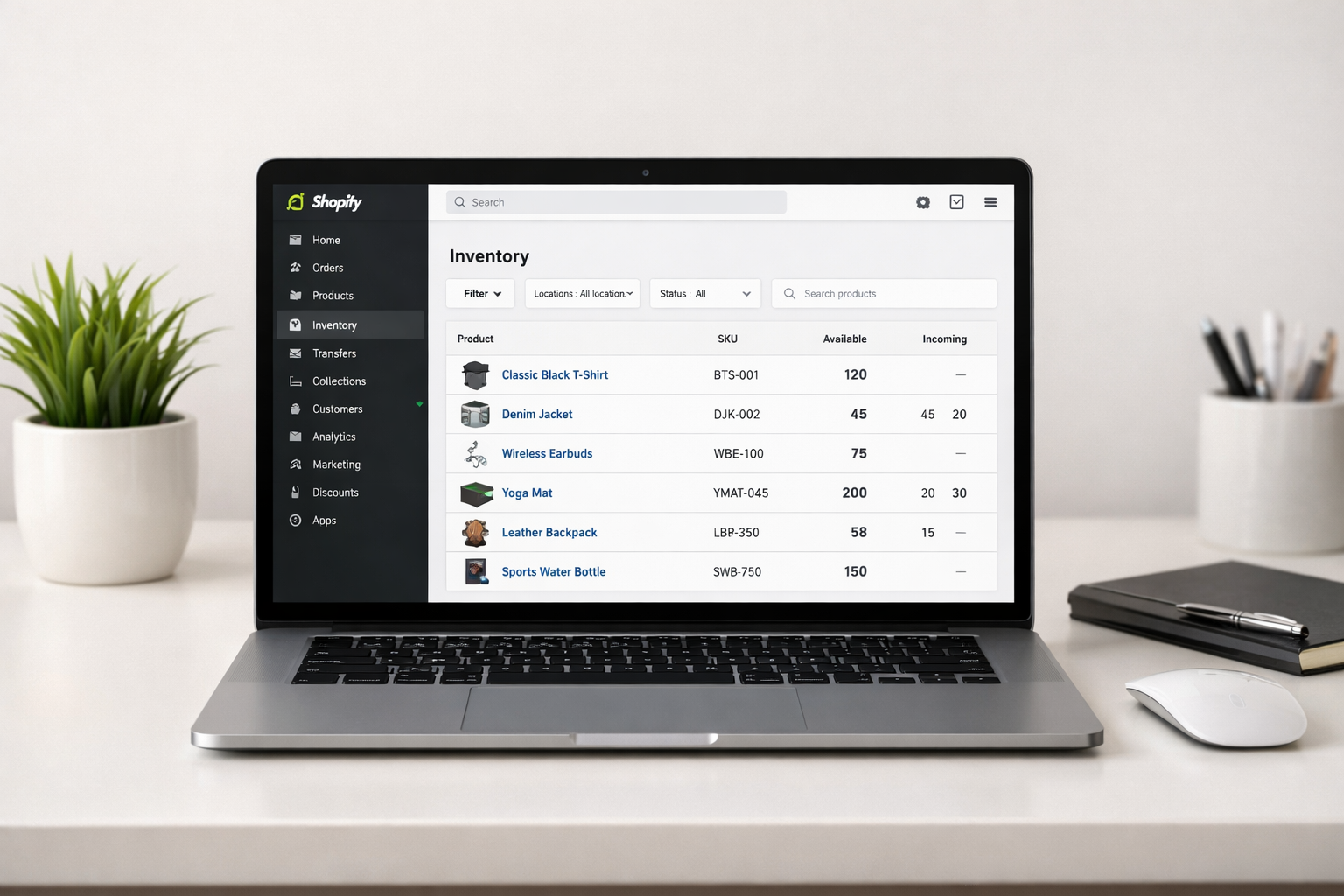 Shopify inventory sync